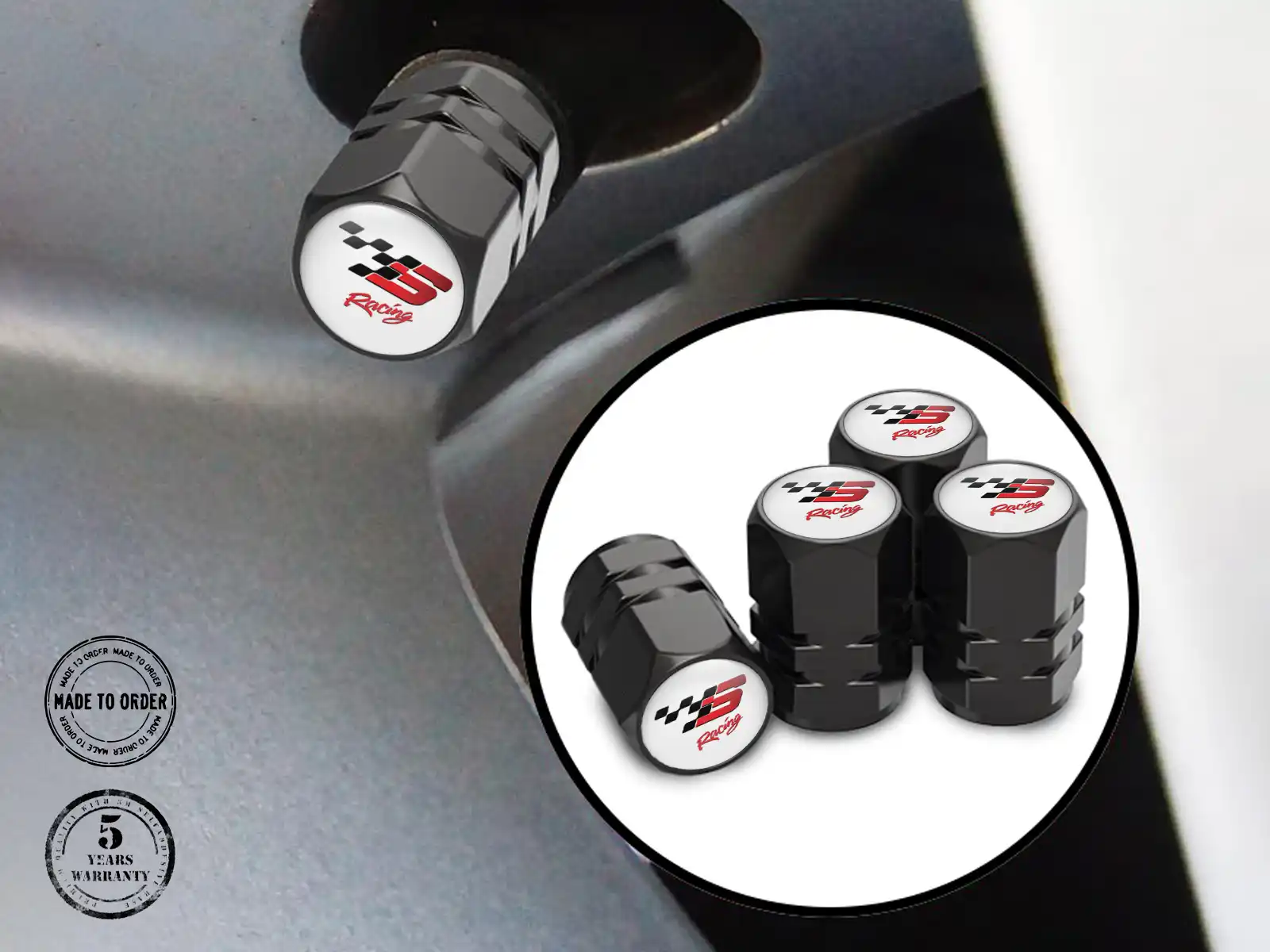 Rims Valve Caps SUVs Universal Style
